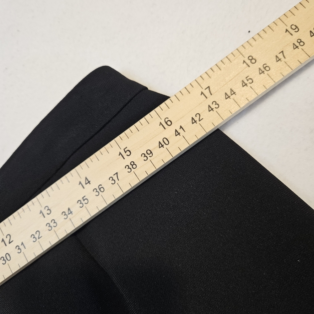 Ann Taylor Solid Black Triacetate Polyester Skirt… - image 6